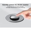 Bathroom Sink Stopper, Stainless Steel Removable Drain Strainer, Hair Catcher