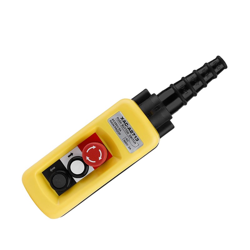 Normally Open Push Button Switch Crane Chain Hoist Lifting Pendant