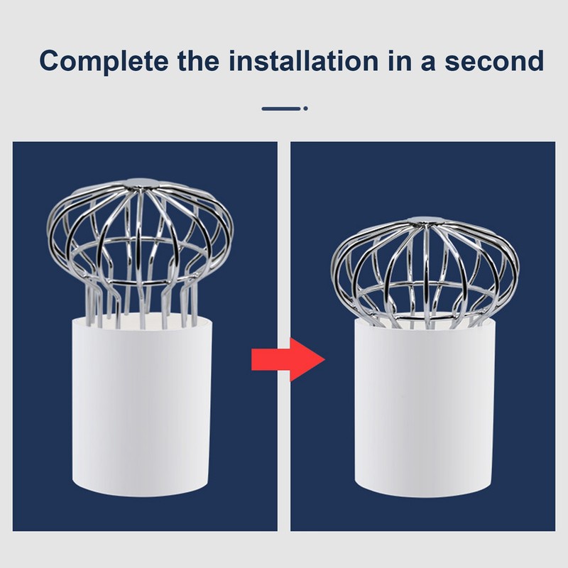 Outdoor Roof Drain Stainless Steel Anti Blocking Round Line Cap