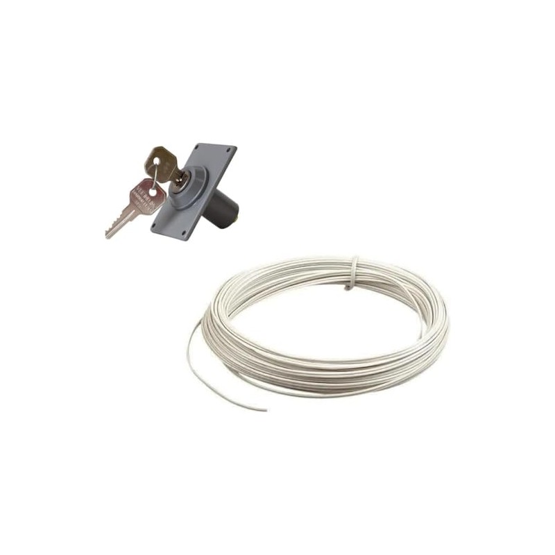 Garage Door Opener External Key Switch with 10ft Bell Wire