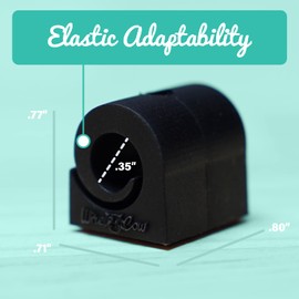 Silicone Cable Organizer Clips, Adhesive Cord Holders for Desk, Car, Nightstand – Wire Management for Charging Cables, USB-C Cords, Headphones (Black)