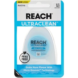 REACH Ultraclean Dental Floss, Oral Care, Mint-Flavored, 30 Yards (Pack of 6)