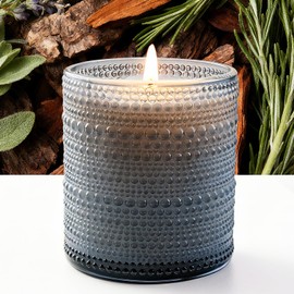 Mid Summer's Night Scented Candle with Lid, 60+ Hours Jar Candle Aromatherapy Candle for Home, Soy Wax Cotton Fiber Wicks, Giftable