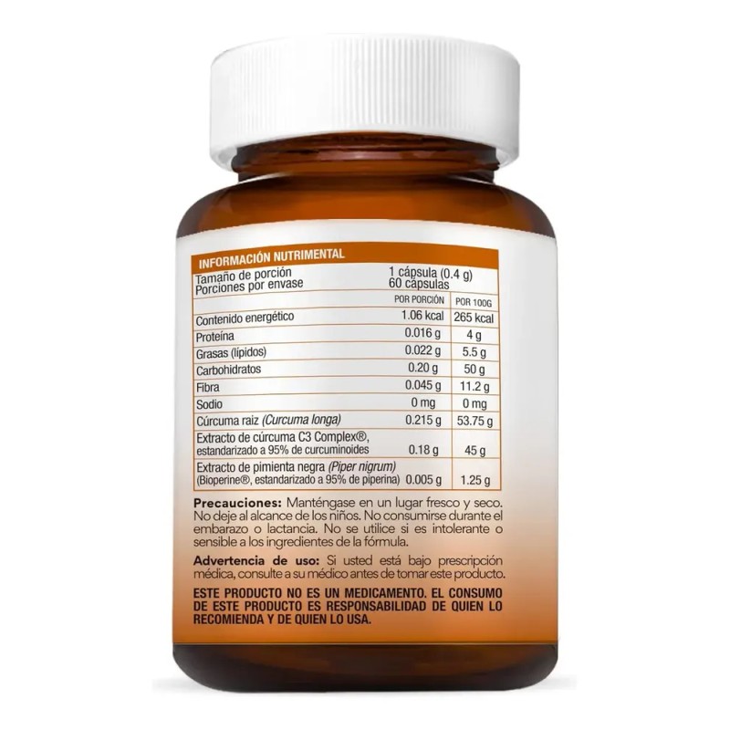 BIO B | Extracto de Cúrcuma C3 Complex al 95%