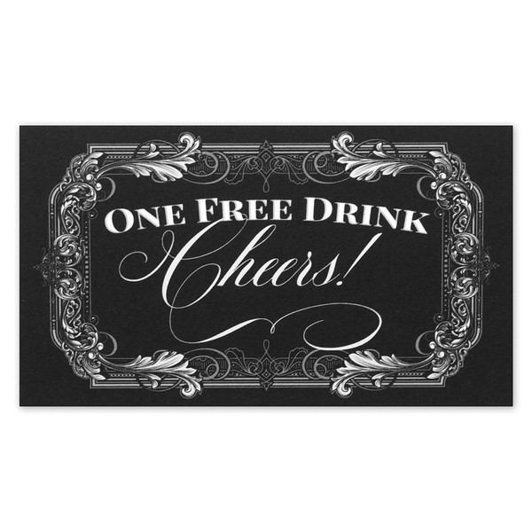 Drink Tickets for Events - One Free Drink Cheers for
