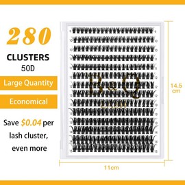 B&Qaugen 30D+40D Lash Kit l Natural Look Long Lasting Lashes Beginner Friendly Eyelashes with Bond&Seal Remover Extensions at Home #TikTokShopBacktoSchool:_ONLY LASH 50D 9-16MIX