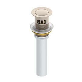 Birch Single-Hole Single-Handle Bathroom Faucet with Push Pop Drain in Satin Nickel (1.0 GPM) - SLS5912STNPP