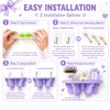 Purple Kawaii Room Decor Floating Shelf, with Mounting Kit 50Cute