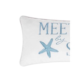 C&F Home 12" x 24" Starfish Meet Me at The Sea Embroidered Accent Throw Pillow Summer Coastal Beach House Nautical Ocean Home Living Room Sofa Couch Chair Bed Bedroom Decor Decoration 12" x 24"
