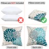 RYBornament Decorative Cushion Covers 45 x 45 cm Cyan Cushion