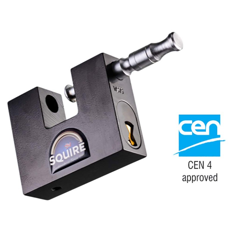 Squire Container Padlock - WS75 - Hardened Steel Block Lock