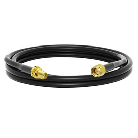 onelinkmore Low-Loss Coaxial Extension Cable 3Ft RG58 SMA Female to SMA Male Extension RF Coaxial Cable Connector and Two-Way Radio Applications Pure Copper 50 ohm RF Jumper Cable