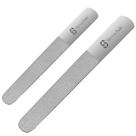 Nail File Diamond Deb Dust Coated Coarse Rough Toenail Files - Rough and Fine Sided Nail Files Podiatry Manicure Autoclavable 8" Pack of 2 (8 Inch)