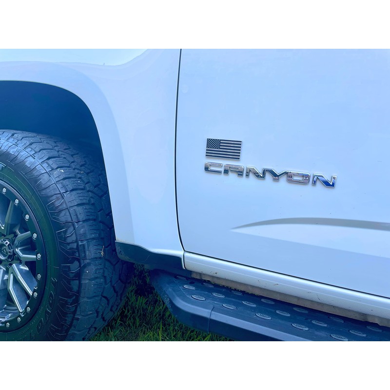 American Flag Metal Decal Auto Emblem