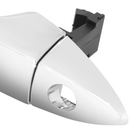 DNA MOTORING Front Left Outer Door Handle Compatible with 13-17 Honda Accord / 15-20 Pilot, w/Keyhole, Chrome, OEM-DHO-01106