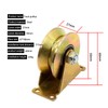 Pack of 2 Sliding Gate Wheels, 50 mm Sliding Gate