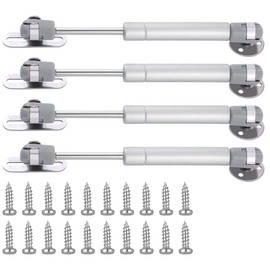 30N/6.8 lb Gas Strut Cabinet Hinge Safety Lift Support, Soft Open & Down Lid Support & Buffer Telescopic Cabinet Door Glue Head Gas Spring Supports 6 inch Length (4 Pack)
