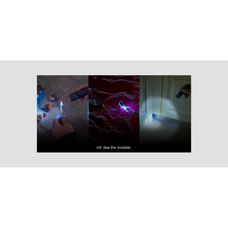 Olight Arkfeld Pro Orange Best Mom CW Flat Flashlight, LED/UV/Green