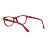 SA106 Womens Horn Rim Rectangular Bi-focal Reading Glasses +1.5 Red