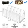 Yundobop Caja de Almacenamiento Moderno para Cinturones, 5 Compartimentos, Transparente
