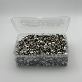 decotacks® Silver Finish Upholstery Nails/Tacks 7/16in - 500 Pcs [Nickel/Silver Finish] DX0511-500