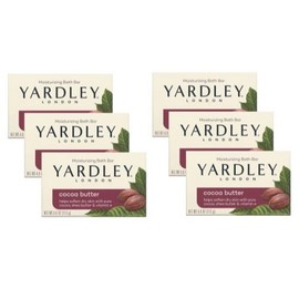 6 Pack Yardley London Cocoa Butter Naturally Moisturizing Bath Bar 4.0 Oz Each
