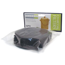 Bamboo Compost Pail Charcoal Filters, 2