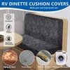 ANARACHON Leather Look RV Camper Dinette Cushion Covers, Washable RV