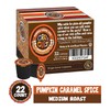 Crazy Cups Flavored Coffee, Pumpkin Caramel Spice, Recyclable Single Serve