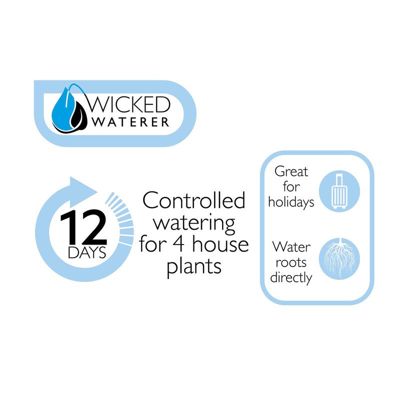 Wicked Waterer 4-Spike Watering Kit - Multi-Plant Watering System -