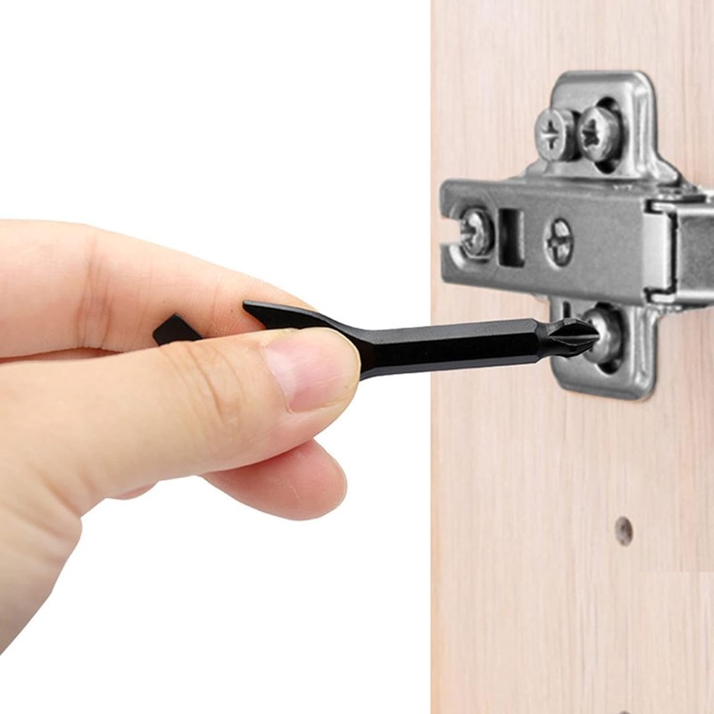 Black Compact Keychain Multifunction Tool Stainless Opener Screwdriver Mini Pry