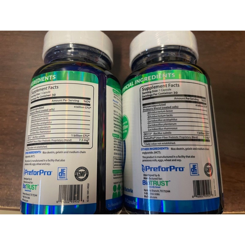 60ct BioTRUST Pro-X10 Advanced Probiotic & Gut Health Formula immune