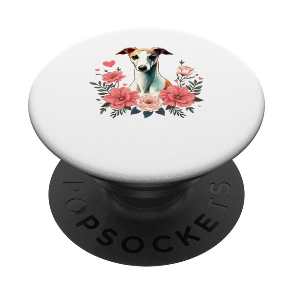 Roses Flowers Whippet Whippets PopSockets Klebender PopGrip