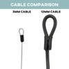 Lumintrail 4 Foot 3mm (1/8th Inch) Braided Steel Coated Security
