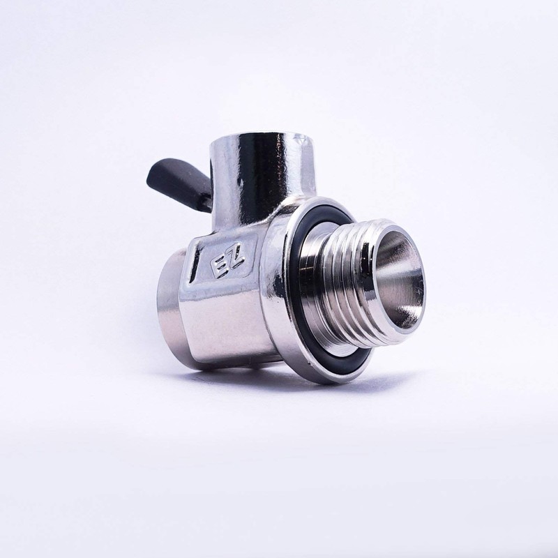 EZ-104(18mm-1.5) EZ Oil Drain Valve with removable Straight Hose End(H-001)