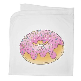 Azeeda 'Pink Sprinkle Doughnut' Cotton Baby Blanket/Shawl (BY00040065)