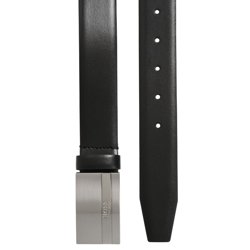 BOSS Herren Baxton G rtel, Schwarz, 80 EU