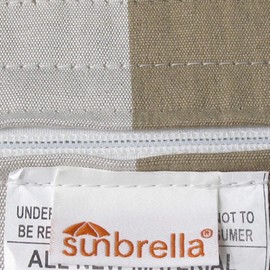 kingrattan.com Made in USA Steamer Chair Cushion Sunbrella Maxim Heather Beige