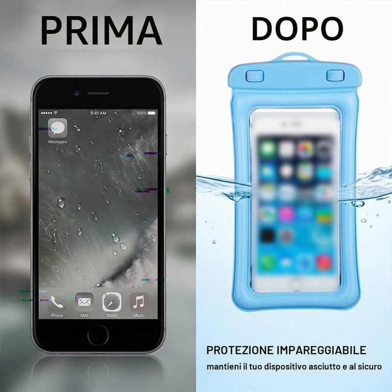 QEXUJOW Scatole impermeabili da immersione,Custodia protettiva impermeabile in 2 pezzi,