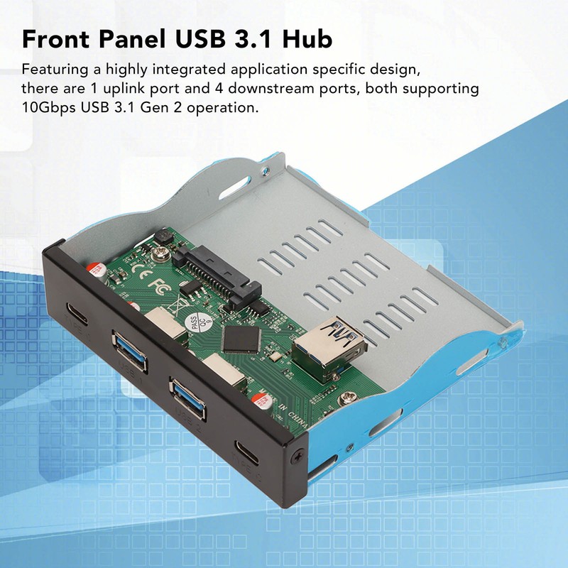 Front Panel USB 3.1 Hub 3.25in 4 Downstream Ports 1