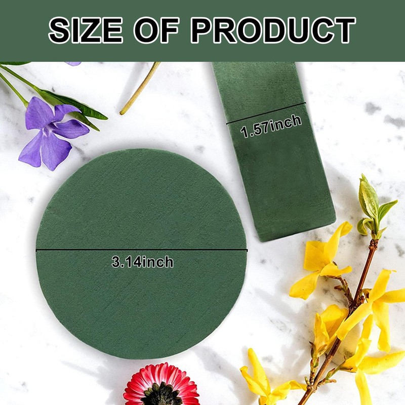 Fizzix Round Floral Foam for Fresh Flower Arrangements - 6