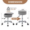 Gitrah Vanity Chair with Wheels Adjustable Vanity Stool with Storage