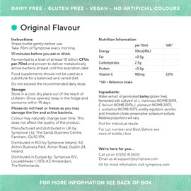 Symprove Original 1 Week Pack Daily Essential Gut Health Supplement, Probiotic Drink with Live Bacteria, Vegan - 1x500ml