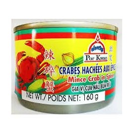 POR KWAN MINCED CRAB IN SPICES- 14 OZ (Pack of 2)