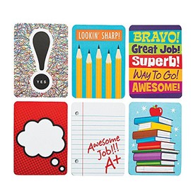 Fun Express Notes from Your Teacher Cards - 48 Pieces - Educational and Learning Activities for Kids