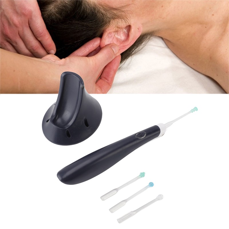 Sound Wave Vibration Ear Wax Removal Tool with Light 360