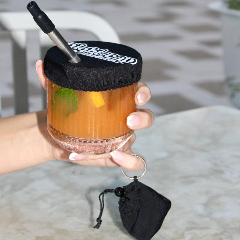 NightCap Keychain - Cup Cover for Protection Against Drink Spiking
