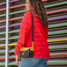 Sherpani Skye, Small Crossbody Purse, Nylon Crossbody Bag, Lightweight Cross Body, Purses for Women, RFID Protection (Sundial)