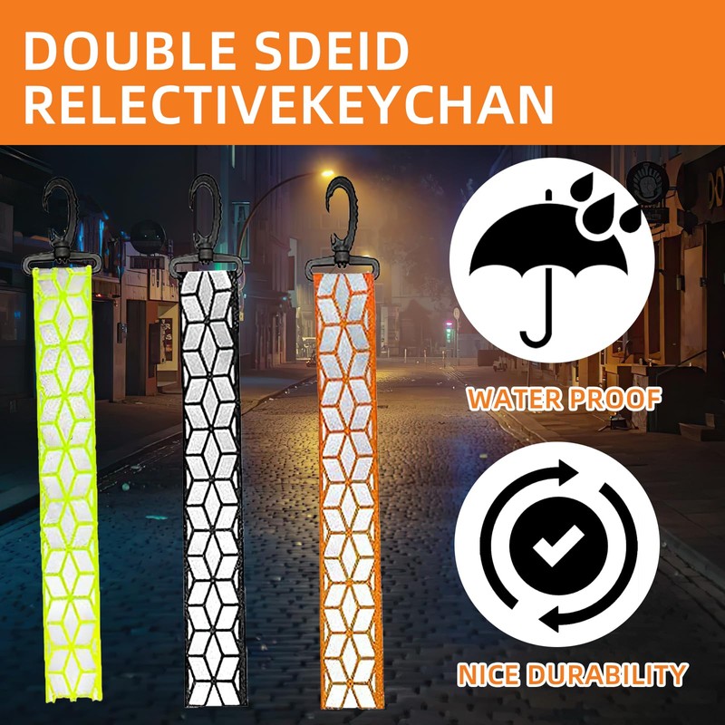 HSLPSM Pack of 6 Reflector Pendants, Children's Reflector Backpack, Reflector