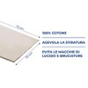 Parodi&Parodi Iron antilucido Cloth, Cotton, Beige, 14 x 24 x